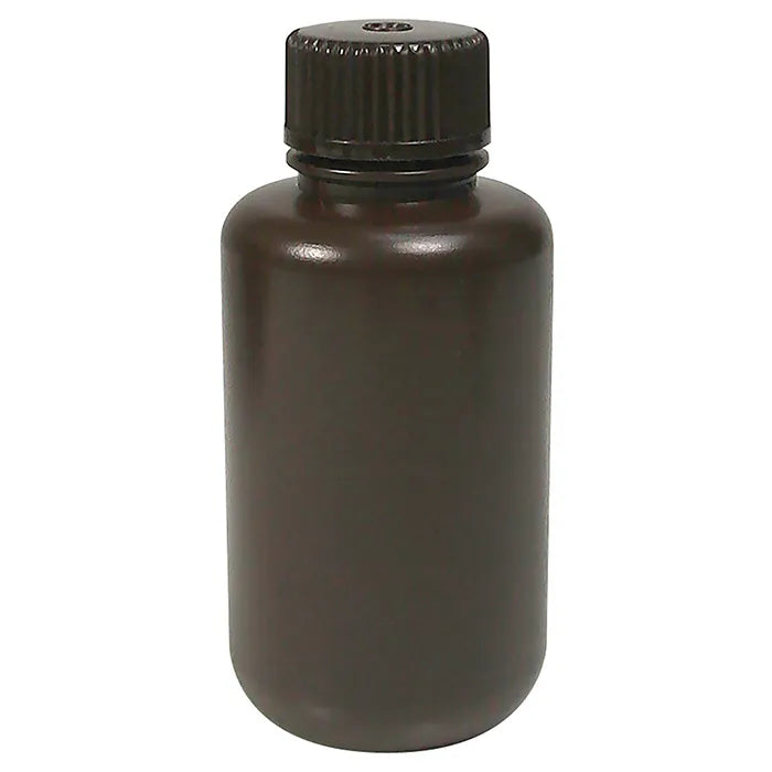 Bottle Round HDPE N/N 100mL Amber