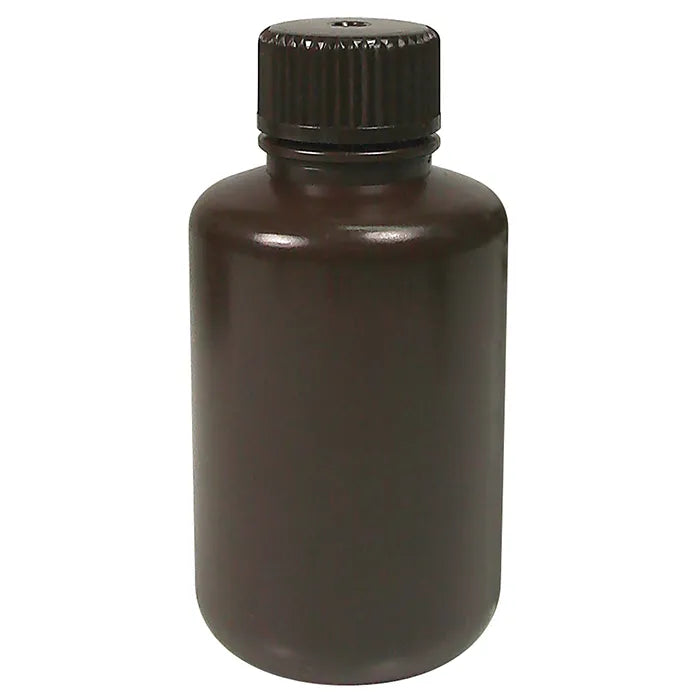 Bottle Round HDPE N/N 125mL Amber