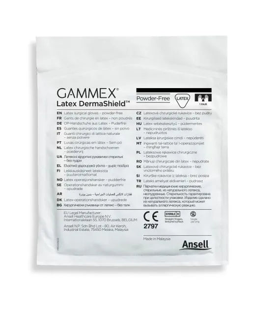 Gloves Dermashield Latex 7.5