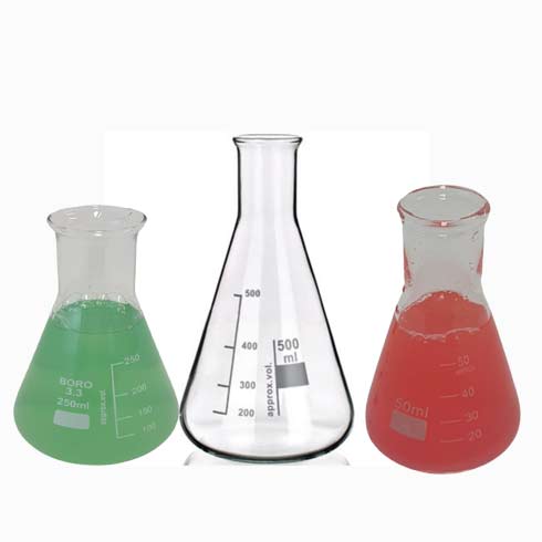 Erlenmeyer Narrow Neck Conical Flask Borosilicate Glass - 9 Sizes