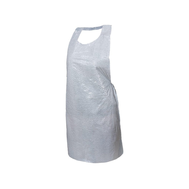 Apron, Disposable, PE, White, 105cm,PK100