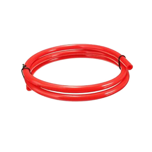 Graham Rubber Tubing, Rubber, 4mm Inner Diameter, 6mm Outer Diameter, 1mm Wall Thickness, Red, 1 Metre