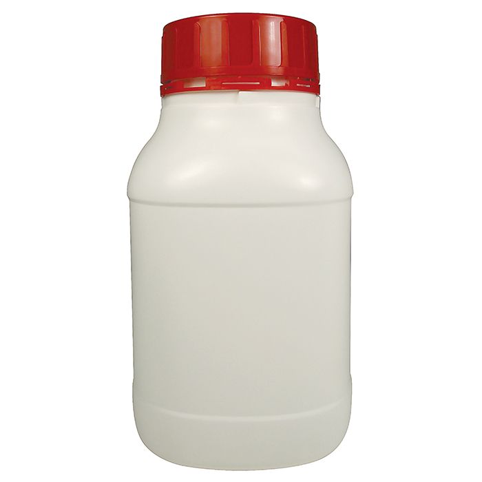 Bottle T/E Square W/N HDPE -  with PP Tamper Evident Red Cap