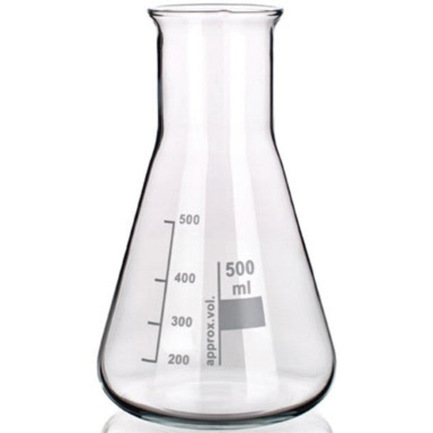 Flask Erlenmeyer, Wide Neck, Each - All Sizes