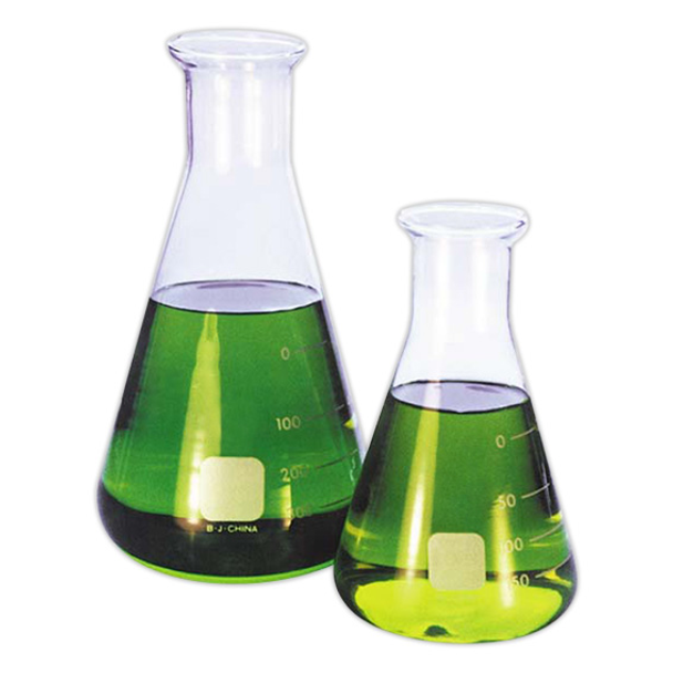 Lincon Erlenmeyer Conical Flask, Narrow Neck, Borosilicate Glass, Graduated, 2 per Box - All Sizes