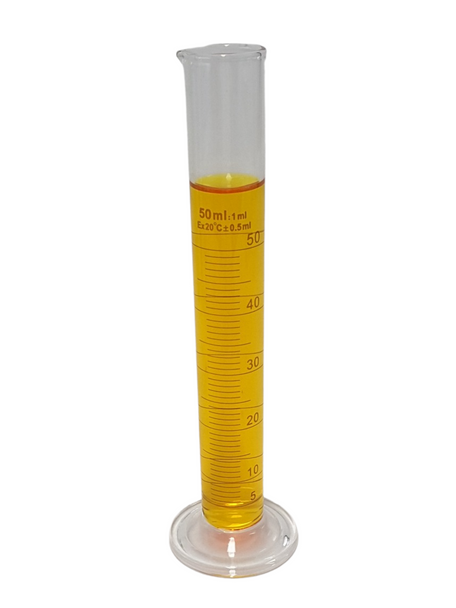 Glass Measuring Cyliders, Round Base, Graduated Tall Form With Spout - All Sizes