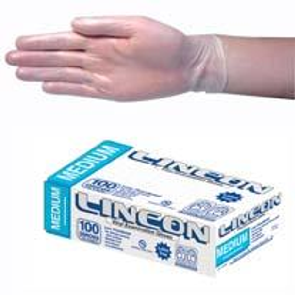 Lincon Vinyl Gloves, Recyclable, Low Powder, HACCP Grade - All Sizes