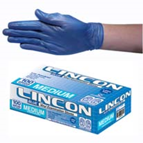 Lincon Vinyl Gloves, Recyclable, Low Powder, HACCP Grade - All Sizes