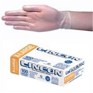 Lincon Vinyl Gloves, Recyclable, Low Powder, HACCP Grade - All Sizes