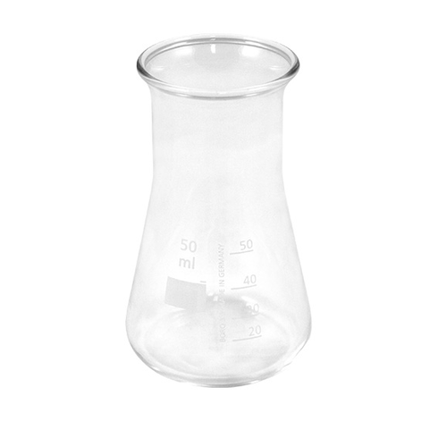 Simax Erlenmeyer Conical Flask, 50ml, Wide Neck, Borosilicat