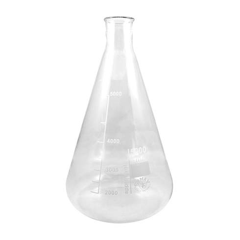 Simax Erlenmeyer Conical Flask, 2000ml, Narrow Neck, Borosil