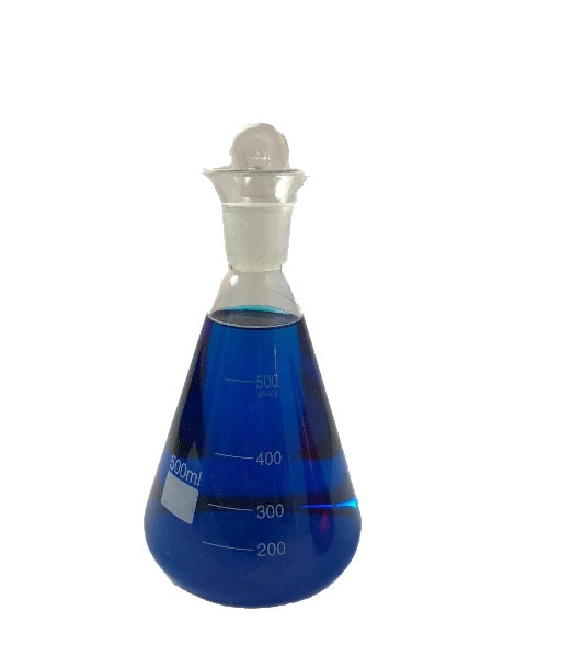 Iodine Flask 24/26 Socket wide Spout with Stopper Conical Borosilicate - Size Glass 250ml 500ml 1000ml