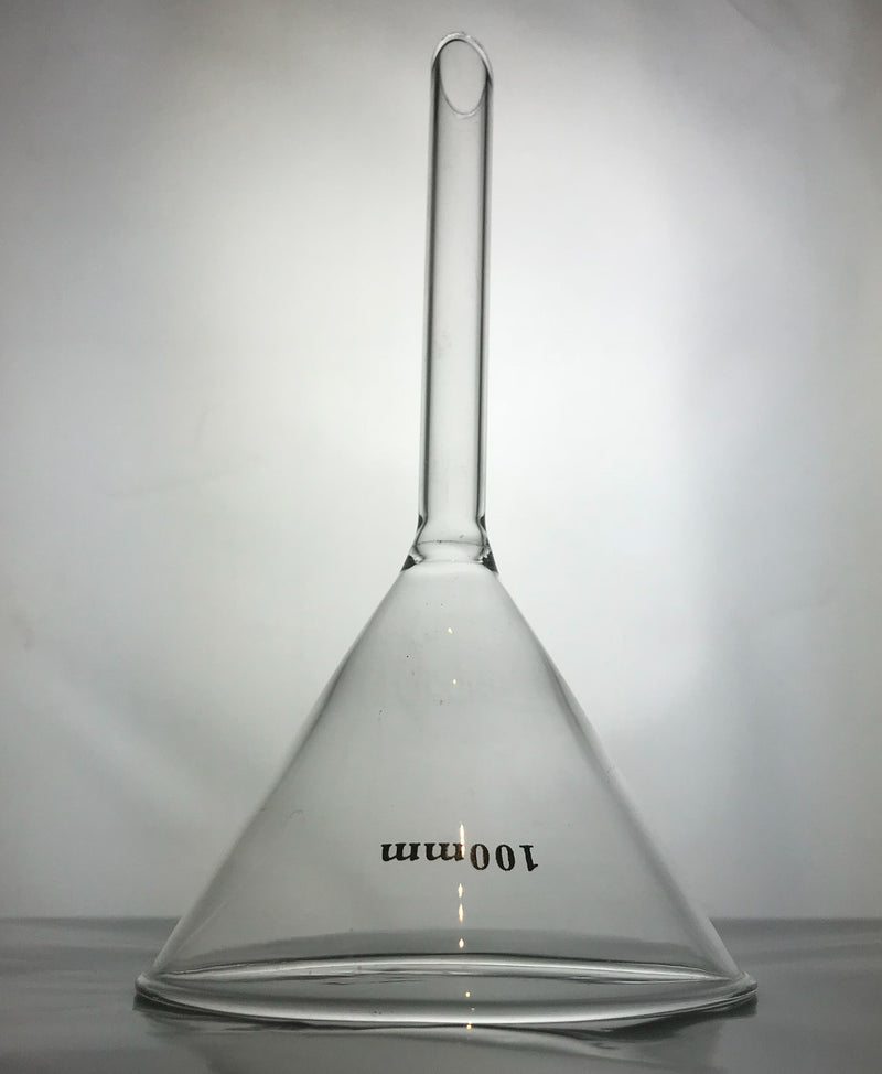 Filter Funnel Borosilicate Glass - Size 50mm 60mm 75mm 90mm 100mm 150mm