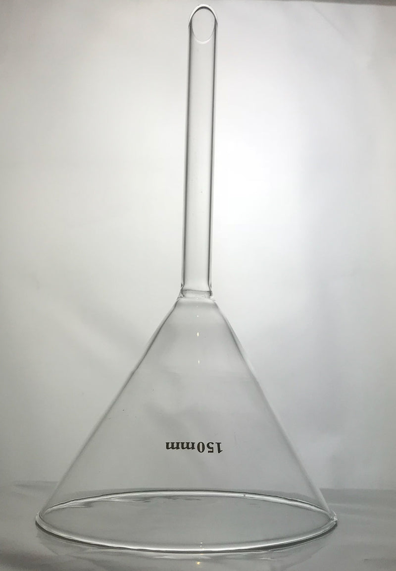 Filter Funnel Borosilicate Glass - Size 50mm 60mm 75mm 90mm 100mm 150mm