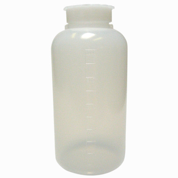 Aptaca Cylindrical Bottle, Recyclable PE, Wide Neck, with Inner Cap, Graduated, Each - All Sizes