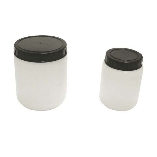 Cylindrical Jar w/Cap, HDPE, Each