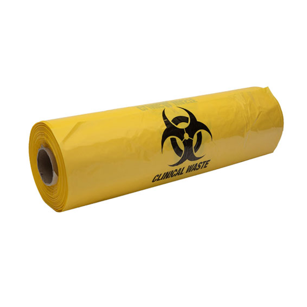 Biohazard Waste Bag, Recyclable, Yellow - All Sizes