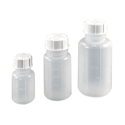 Cylindrical Bottle Wide Neck with Screw Cap, Recyclable Poly