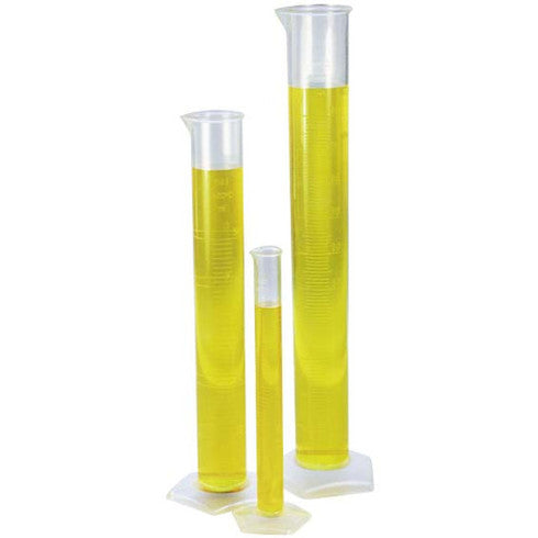 Graduated Measuring Cylinder, Low Form, Autoclavable, Polypropylene, Each - All Sizes