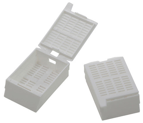 White Embedding Cassettes, Acetylic Resin, Square Grid, Hist