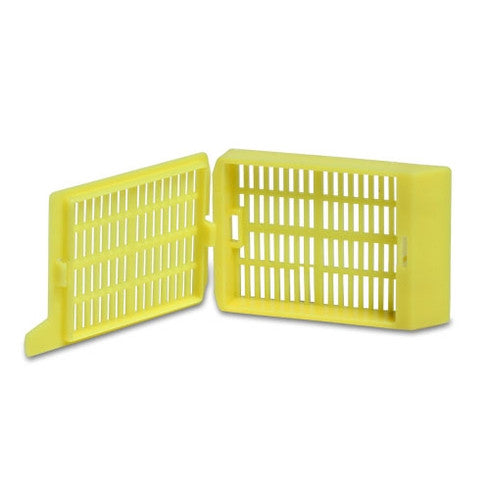 Yellow Embedding Cassettes, Acetylic Resin, Square Grid, His