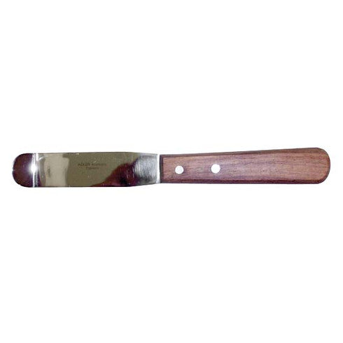 Adler Flexible Plaster and Alginate Spatula, 20 x 2 x 1cm, Stainless Steel, with Biodegradable Wooden Handle, Each