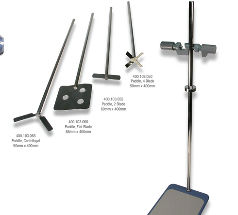 Stirrer Stand Complete Inc Support Holder and Fixing Device,Stand Base: 21 x 31cm, Rod: 78cm, Each