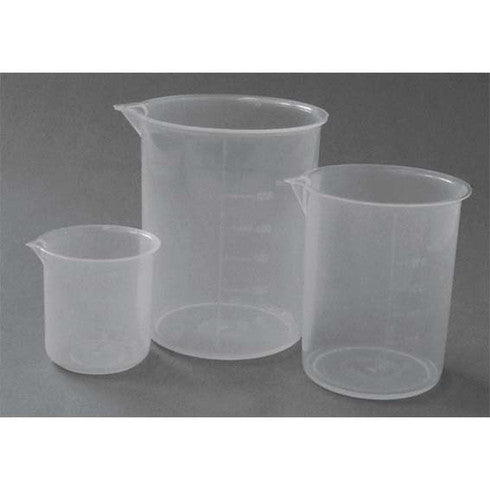 Beaker, 1000ml, Low Form, with Spout, Recyclable Polypropyle