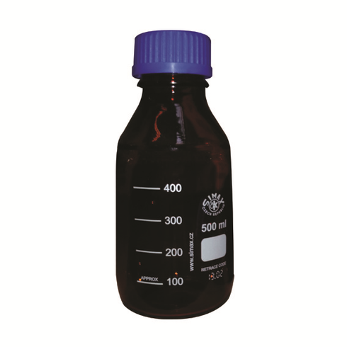 Simax Lab Reagent Bottle, 500ml, 86mm Diameter x 181mm H, GL