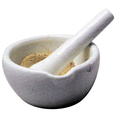 Mortar and Pestle, 1000ml, 210mm Diameter, Porcelain, Each