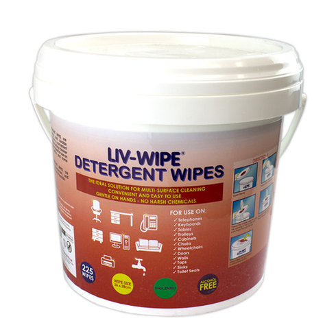 Liv-Wipe Detergent Wipes November Special, 26 x 28cm, Large,