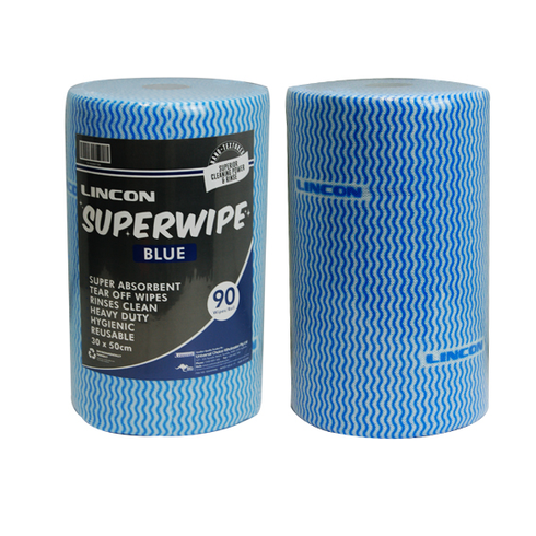 Lincon Superwipe Microfibre Cleaning Wipes, Heavy Duty, 30cm