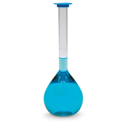 Volumetric Flasks, 500ml, 100D x 265H mm, Polypropylene with