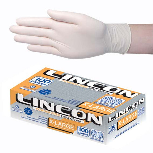 Lincon Biodegradable Latex Examination Gloves, AS/NZ, Powder