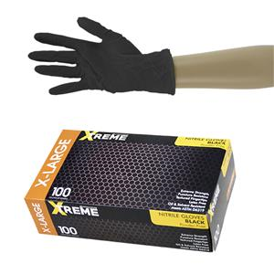 Xtreme Thick Heavy Duty Nitrile Gloves, Powder Free, Extra L