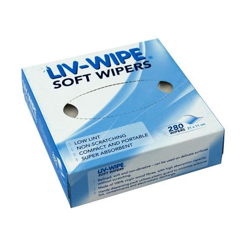 Liv-Wipe Delicate Task Wipers, 21 x 11cm, White, 280 Wipes p