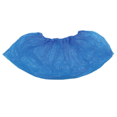 Shoe Covers, Disposable, CPE, Blue, 41 x 15cm, 3g,PK100