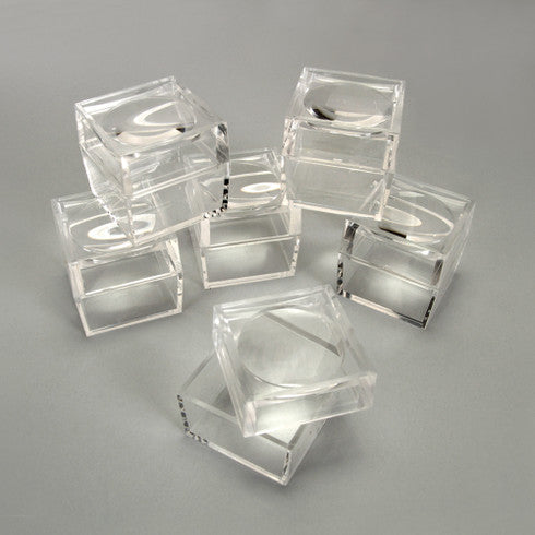 Magnifying Jars, 41D x 60H mm, Transparent, pkt of 6 pcs