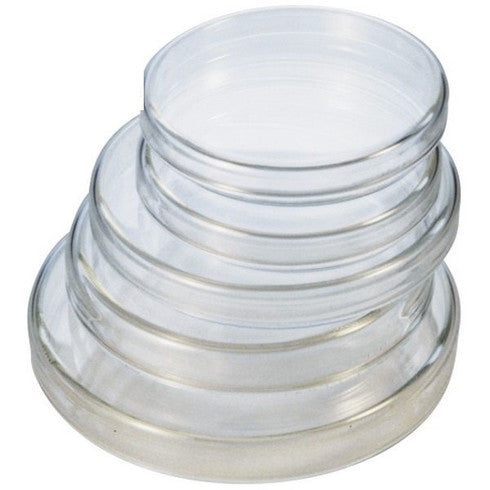 Glass Petri Dishes With Lids, Each - All Sizes