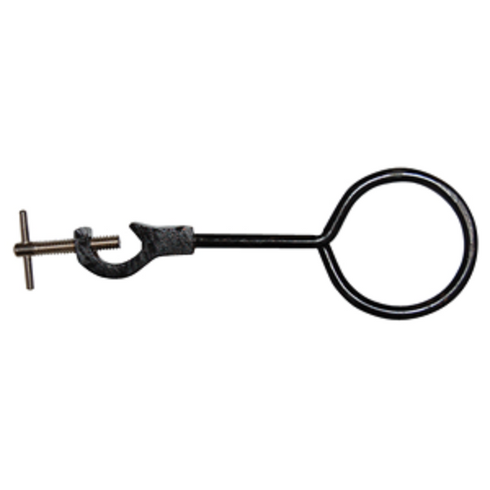 Retort Ring with Arm and Bosshead Clamp, 5cm Ring Diameter, 16cm Long, Plated Steel, Each