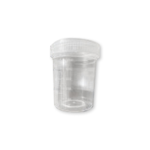 Sample Jar 120ml Screw Cap Recyclable Polystyrene Unlabelled