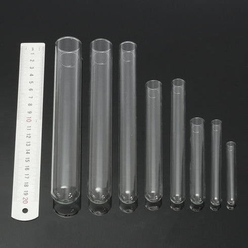 10pcs TEST TUBES GLASS 10*75mm LABORATORY CHEMISTRY BOROSILI