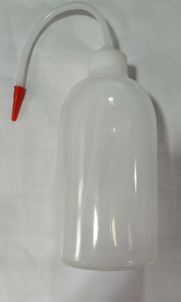 Wash Bottle Polyethylene Recyclable Plastic 500ml, Each