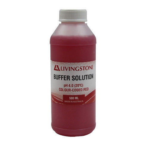 Buffer Solutions, pH 4.0, 500ml, Red